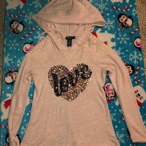 Cute shirt with hoodie